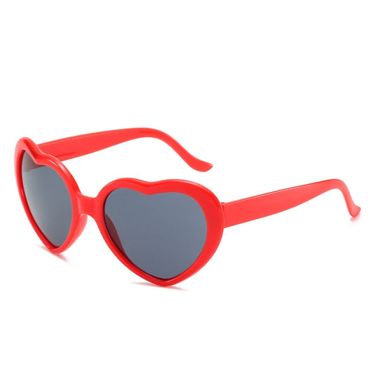 Red Heart Shaped Sun Glasses