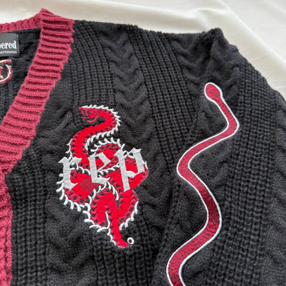 rep: red serpent cardigan