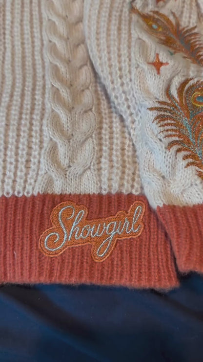 PRE ORDER: Teal Feather Showgirl Cardigan